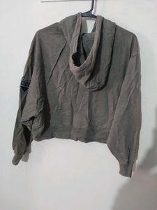 Grey Zip-Up Hoodie