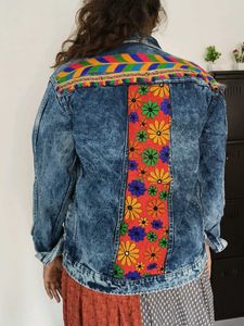 Unisex Navratri Embellished Denim Jacket