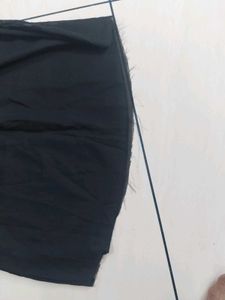 Elegant Black Sheer Ruffle Dress