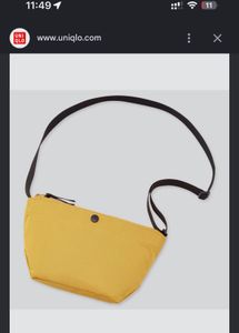 Uniqlo Mini Crossbody Bag Mustard Yellow