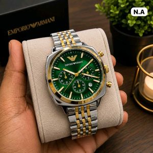 Emporio Armani Green Chronograph Watch
