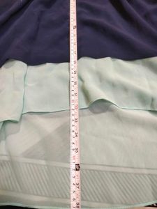 Navy &amp; Mint Layered Dress