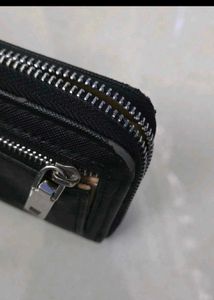 Mango Black Zip Around Wallet