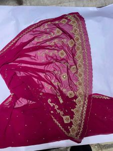 Beautiful pink Gulabi saree designer y2k vintage