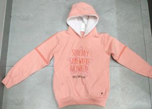 Peach Hoodie with Inspirational Graphic