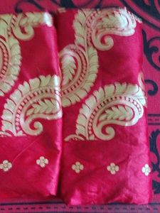 37.Vibrant Pink Saree with Embellishments