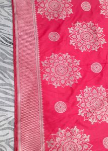 New Silver Shining Beautiful Saree