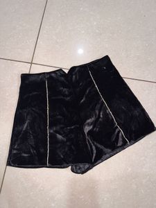 Black Velvet Shorts