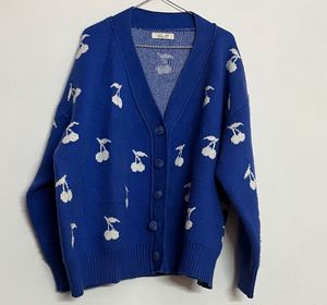 Blue cardigan