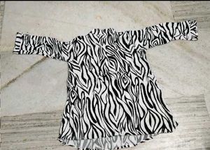 Stylish Zebra Print Kurta
