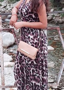 Animal Print Mini dangri dress