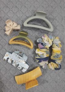 Hair Clips & Scrunchie Set