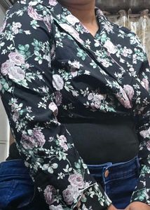 Chic Floral Print Bodysuit