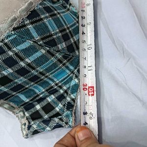 Charming 😍Plaid Bra with Ruffle Trim