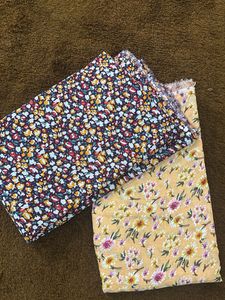 👉free  Floral Print Dress Material Fabri