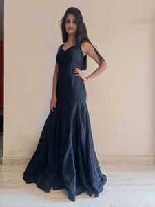 Fish Cut Black Gown