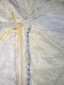 Elegant Lace Overlay Fabric
