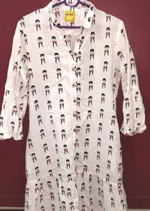 ✨🤍White Printed Tunic Top🤍✨