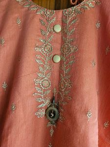 Embroidered Kurta Set with Dupatta