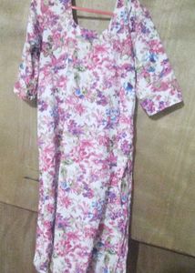 Floral Print Kurta