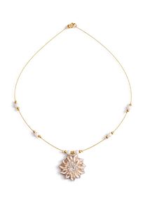 Delicate Gold Chain Necklace with Pendant