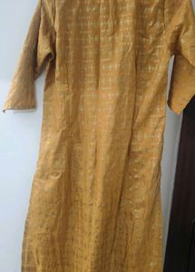 Stylish Mustard Printed Kurta