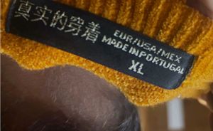 unisex Yellow Graphic Knit Sweater