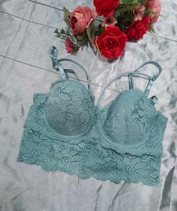 Teal Lace Bralette