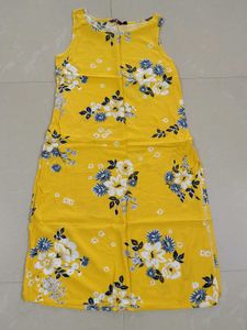 Yellow Kurta with shrug