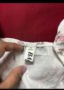 Floral Print Square Neck Crop Top