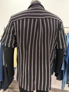 Men's Striped Short-Sleeve Shirt