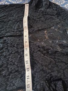 Elegant Black Lace Long Jacket/Cardigan
