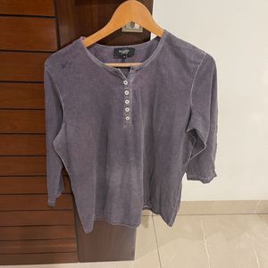 Vintage Wash Henley Top