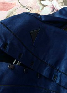 Party Men Blue Tailored Fit Blazer with pant
