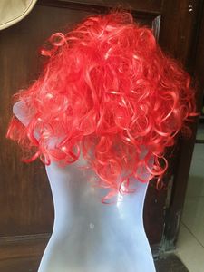 Vibrant Red Curly Wig