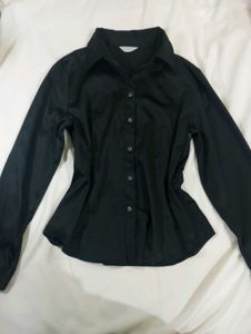 Classic Black Button-Up Shirt