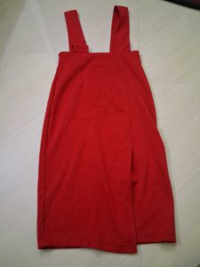 Red Jumper body hugging skirt/dress