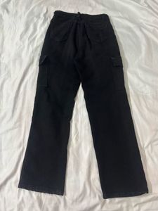 Black Cargo Jeans