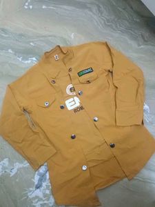 Stylish Yellow Kurta Jacket