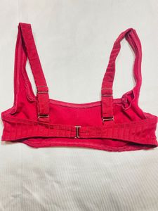 Red unique Bra