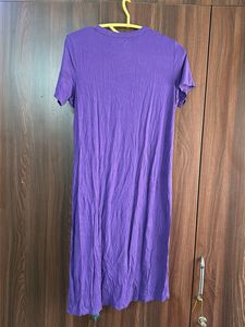 Purple T-Shirt Dress