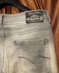 Lee Cooper Men's Grey Washed Jeans
