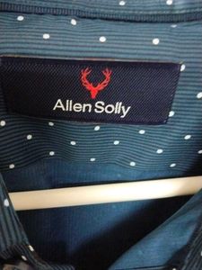 Men's Blue Polka Dot Full Sleeve Shirt