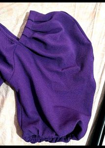 Purple Puff Sleeve Top