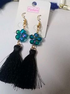 Flower Tassel Earrings