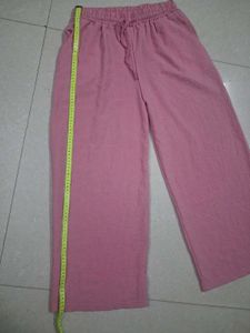 Pink Wide Leg Pants