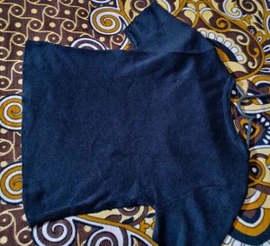 “Pinterest Style Black Crop Tshirt"