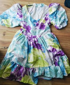 Bohemian Floral Print Summer Dress