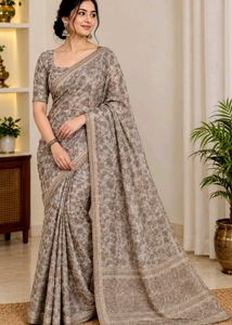 new silk saree with Kurta Set