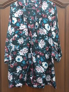 Floral Satin Nightshirt